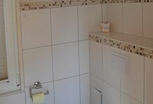 Bad mit Dusche Ferienhaus Zum Anleger 18 in Hohen Wieschendorf