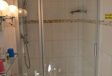 Bad mit Dusche Ferienhaus Zum Anleger 18 in Hohen Wieschendorf