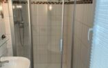 Bad mit Dusche Ferienhaus Zum Anleger 24 in Hohen Wieschendorf